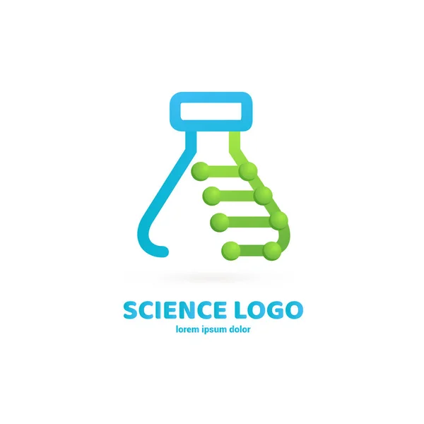 Vector Design Logo Laboratory Molecule Pictogram Chemistry Abstract Icon — Stock Vector