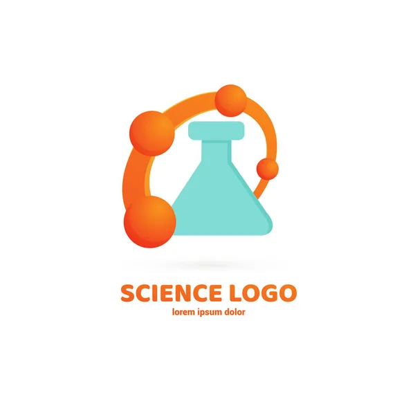 Laboratoire Logo Design Vectoriel Pictogramme Molécules Icône Abstraite Chimie — Image vectorielle