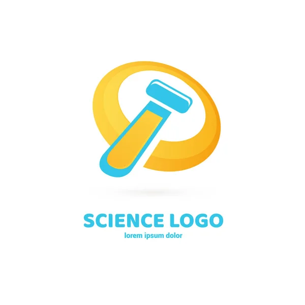 Laboratoire Logo Design Vectoriel Pictogramme Molécules Icône Abstraite Chimie — Image vectorielle