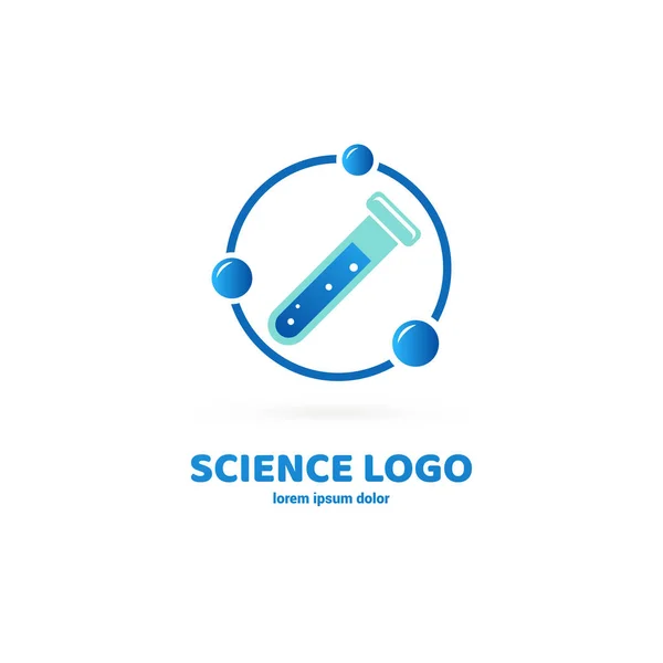 Laboratoire Logo Design Vectoriel Pictogramme Molécules Icône Abstraite Chimie — Image vectorielle