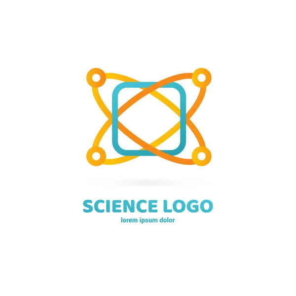 Laboratoire Logo Design Vectoriel Pictogramme Molécules Icône Abstraite Chimie — Image vectorielle