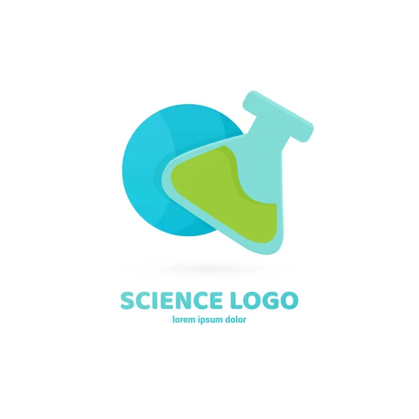 Laboratoire Logo Design Vectoriel Pictogramme Molécules Icône Abstraite Chimie — Image vectorielle