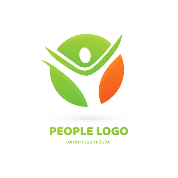 Ilustración Diseño Del Logotipo Del Equipo Negocios Símbolo Vector Hombre — Vector de stock