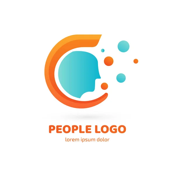 Ilustración Diseño Del Logotipo Del Equipo Negocios Símbolo Vector Hombre — Vector de stock