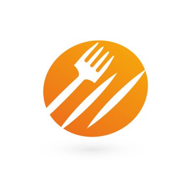 İllüstrasyon tasarımı logo Restoran, Cafe, Market. Vektör menü web simgesi.