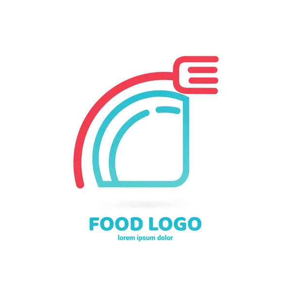 Ilustración Diseño Del Logotipo Restaurante Cafetería Tienda Comestibles Vector Icono — Archivo Imágenes Vectoriales