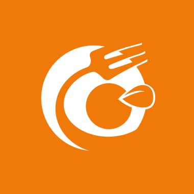 İllüstrasyon tasarımı logo Restoran, Cafe, Market. Vektör menü web simgesi.