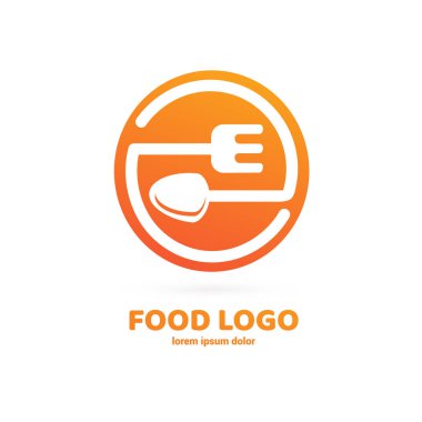 İllüstrasyon tasarımı logo Restoran, Cafe, Market. Vektör menü web simgesi.