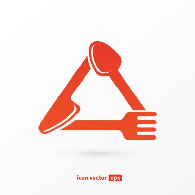 İllüstrasyon tasarımı logo Restoran, Cafe, Market. Vektör menü web simgesi.