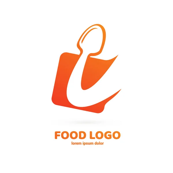 Ilustrace Design Logo Restaurace Kavárna Obchod Potravinami Ikona Webové Nabídky — Stockový vektor
