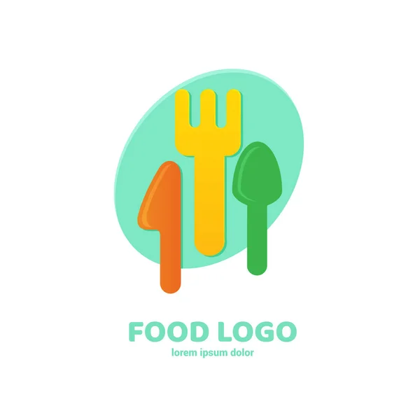 Ilustración Diseño Del Logotipo Restaurante Cafetería Tienda Comestibles Vector Icono — Vector de stock