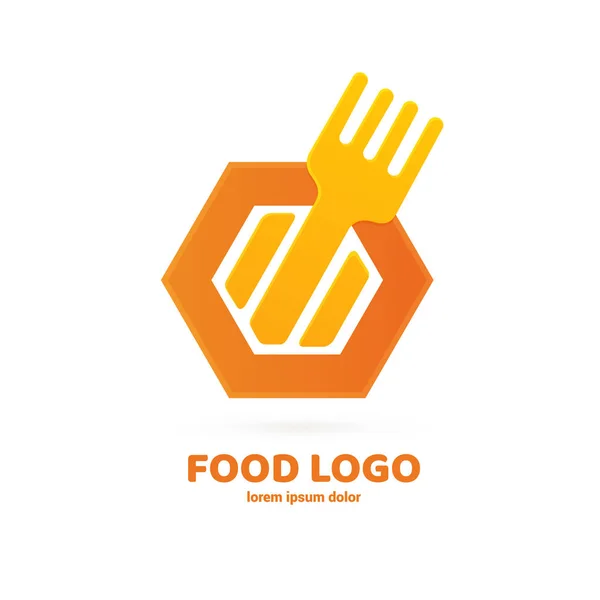 Ilustración Diseño Del Logotipo Restaurante Cafetería Tienda Comestibles Vector Icono — Vector de stock