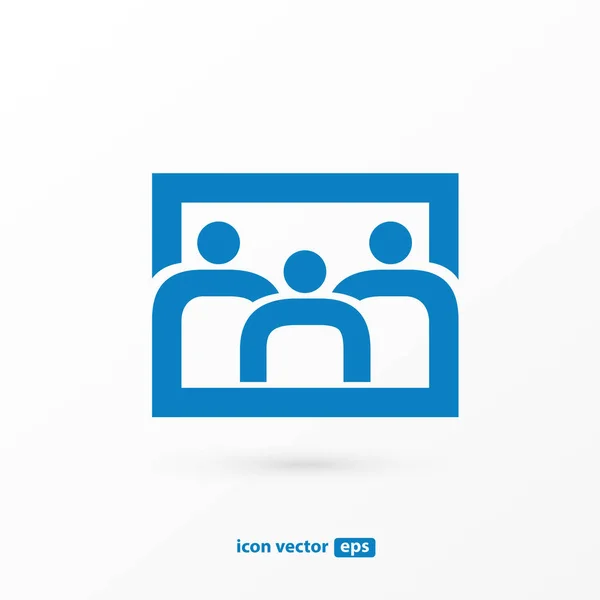 Illustration Design Des Logos Business Family Symbol Vektor Glücklich Mann — Stockvektor