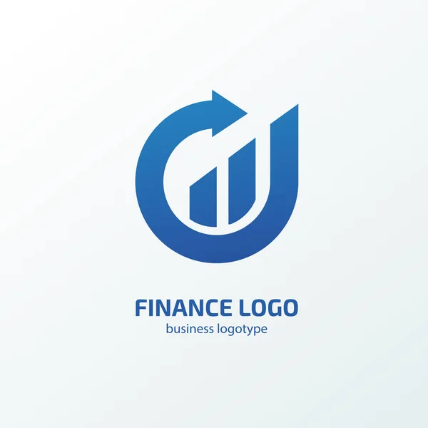 Vector Design Logo Finance Investment Graph Chart Pictogram Analytic Abstract — Stock Vector