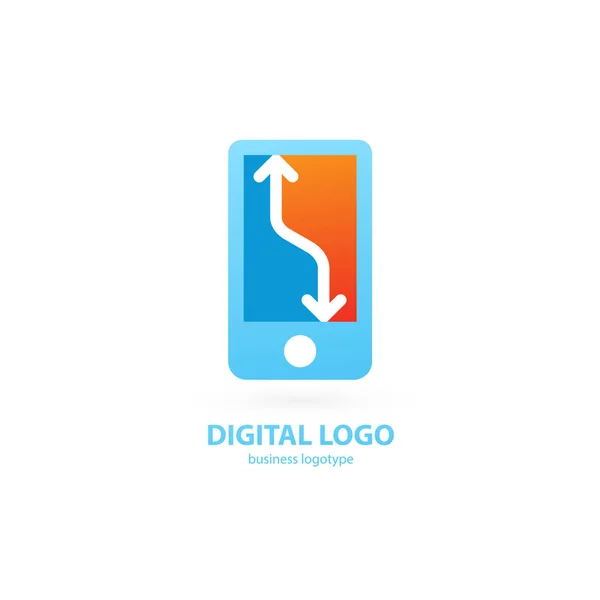 Illustration Design Des Logos Business Web Marketing Vektor Glücklich Mann — Stockvektor