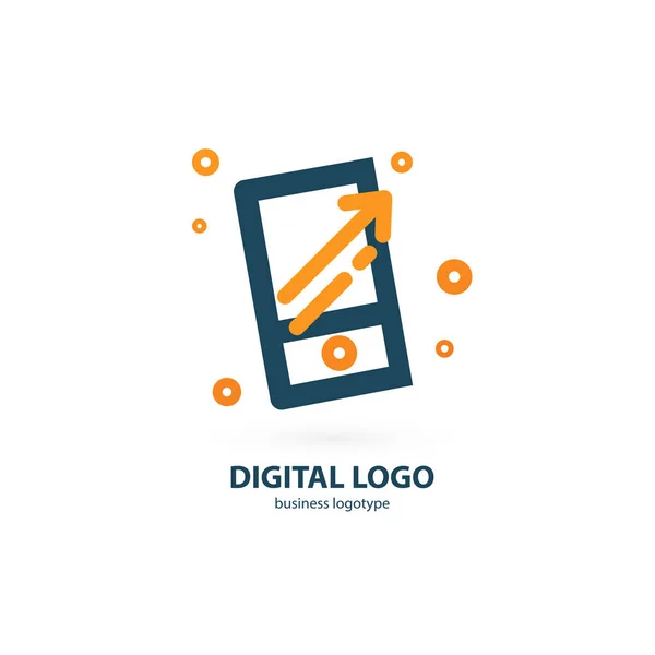 Ilustración Diseño Del Logotipo Del Negocio Marketing Web Vector Hombre — Vector de stock