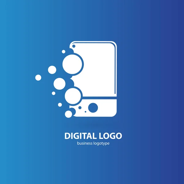 Vektor Smartphone Web Icon Logo Design Abstrakt Digital Teknik Vector — Stock vektor
