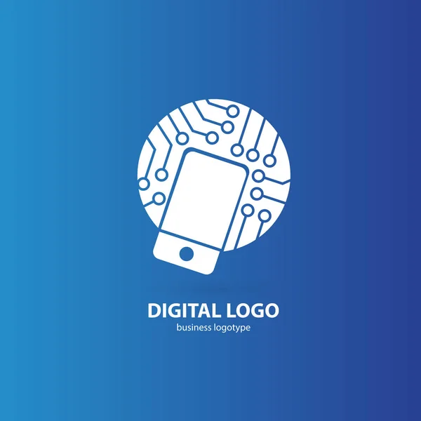 Vektor Smartphone Web Icon Logo Design Abstrakt Digital Teknik Vector — Stock vektor