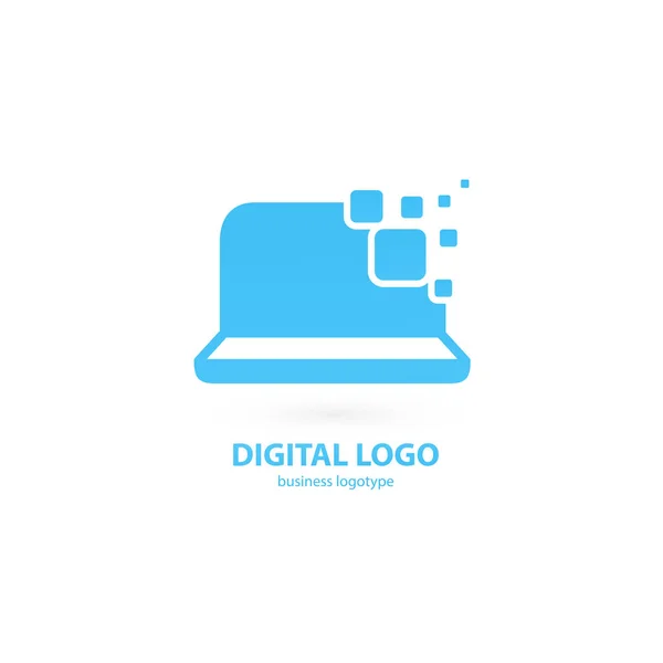 Illustration Design Des Logos Business Web Marketing Vektor Computer Web — Stockvektor