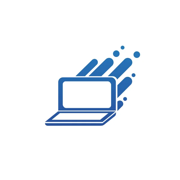 Illustrazione Progettazione Logotipo Business Web Marketing Icona Web Del Computer — Vettoriale Stock