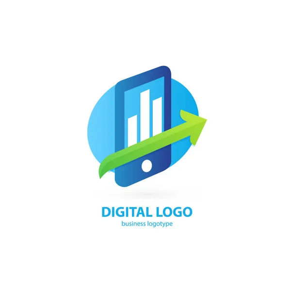 Vector Icono Web Smartphone Diseño Del Logotipo Abstracto Tecnología Digital — Archivo Imágenes Vectoriales