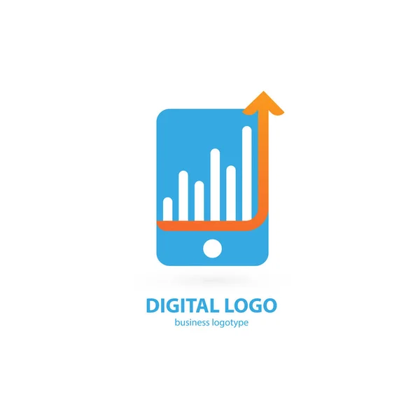 Векторная Иконка Смартфона Дизайн Логотипа Абстрактный Векторный Шаблон Цифровой Технологии — стоковый вектор