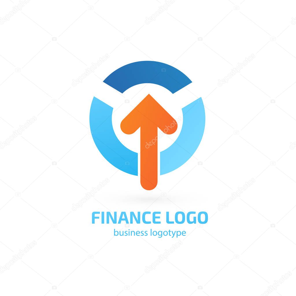 Vector design logo hammer and arrow. Court pictogram, lawyer abstract icon