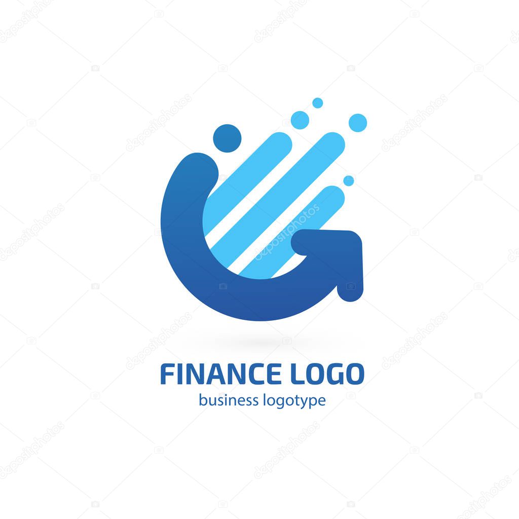 Vector design logo hammer and arrow. Court pictogram, lawyer abstract icon