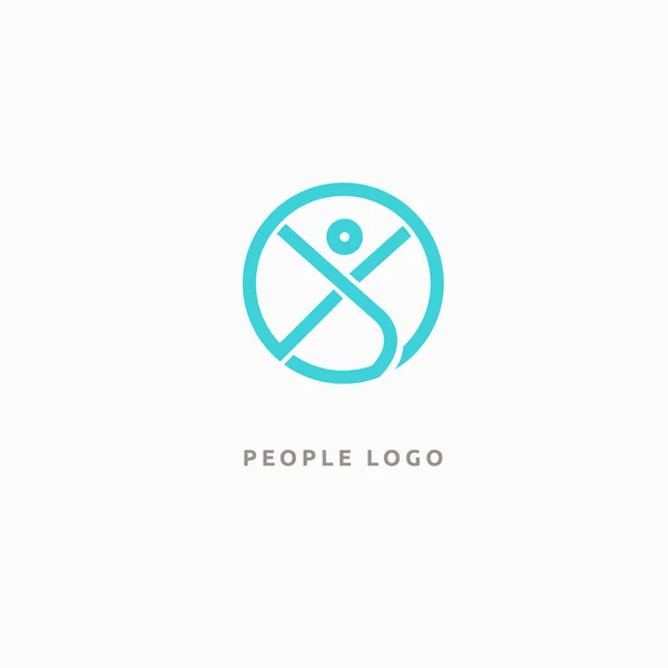 Ilustración Vectorial Diseño Gráfico Diseño Editable Gente Motivada Feliz Logotipo — Vector de stock