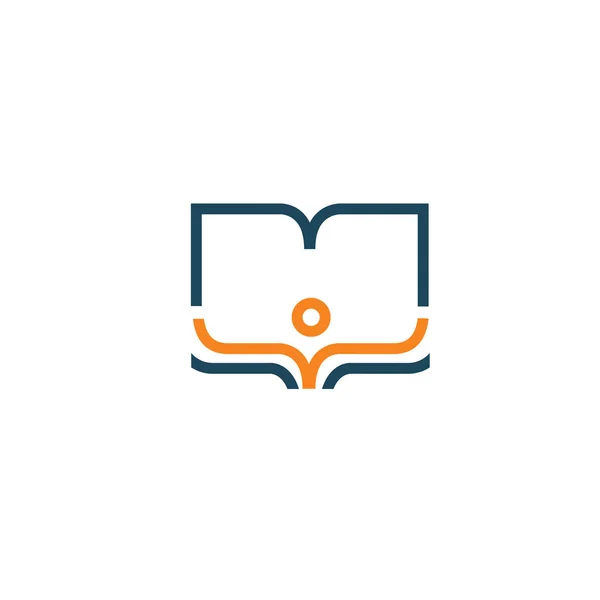 Vektör çizim, grafik tasarım düzenlenebilir tasarım. Bir kitap web simgesi olan adam.