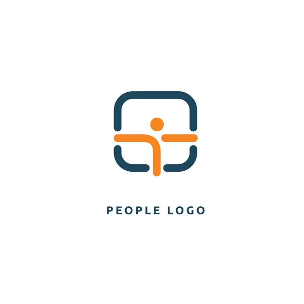 Ilustración Vectorial Diseño Gráfico Diseño Editable Persona Activa Con Logotipo — Vector de stock