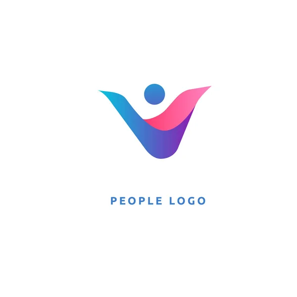 Vector Εικονογράφηση Επεξεργάσιμα Γραφιστική Σχεδίαση Ενεργό Άτομο Logo Φυλλάδιο Γυμναστήριο — Διανυσματικό Αρχείο