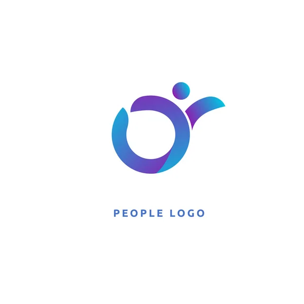 Vector Illustration Graphic Design Editable Design Active Person Leafl Logo — Stock Vector