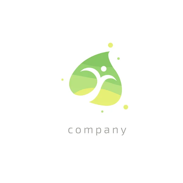 Vector Εικονογράφηση Επεξεργάσιμα Γραφιστική Σχεδίαση Ευτυχισμένοι Άνθρωποι Logo Φυλλάδιο Γυμναστήριο — Διανυσματικό Αρχείο