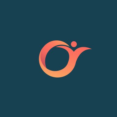 Vektör çizim, grafik tasarım düzenlenebilir tasarım. Aktif kişi leafl logosu ile. Fitness, spor web simgesi.