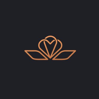 Kraliyet takı, Yoga, Premium Logo. Resort ve restoran tasarlamak