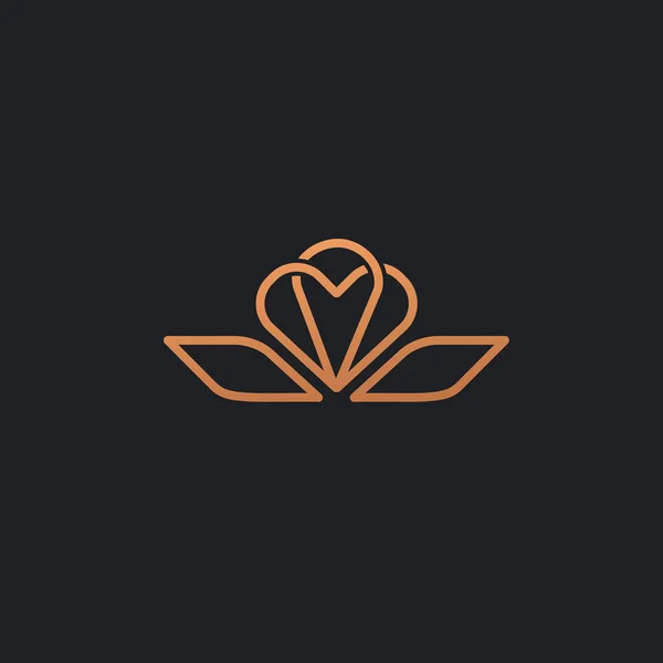 Bijoux Royaux Yoga Logo Premium Illustration Design Resort Restaurant — Image vectorielle
