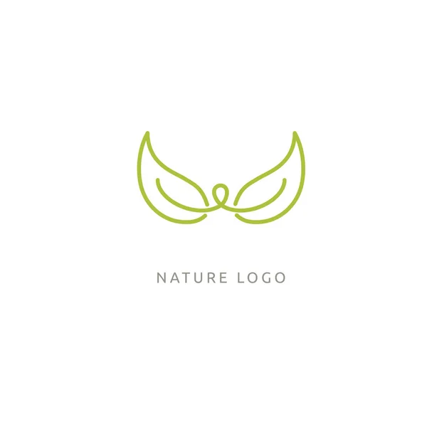 Ekoloji Mutlu Bir Hayat Logo Kavramı Simge Vektör Çizim Grafik — Stok Vektör
