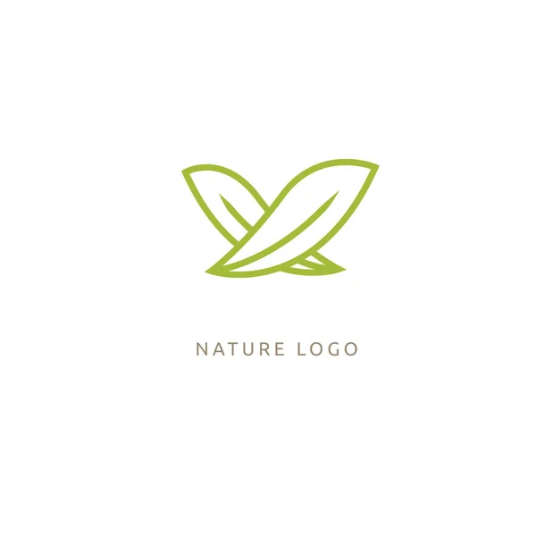 Ecología Vida Feliz Icono Concepto Logotipo Ilustración Vectorial Diseño Gráfico — Vector de stock