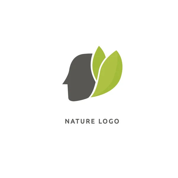 Ökologie Glückliches Leben Logotyp Konzept Ikone Vektorillustration Grafikdesign Editierbares Design — Stockvektor