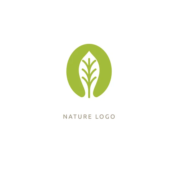 Ekologi Lyckligt Liv Logotype Konceptet Ikonen Vektorillustration Grafisk Design Redigerbara — Stock vektor