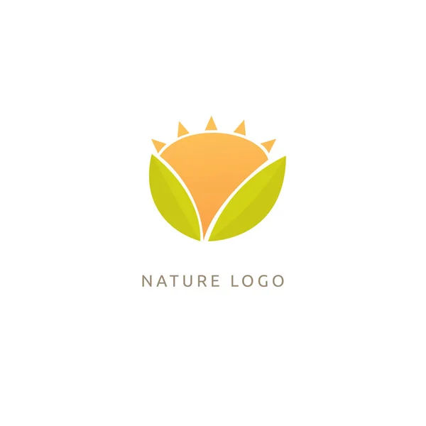 Landscape Design Garden Plant Nature Ecology Vector Logo Vacation Holiday — Stock Vector