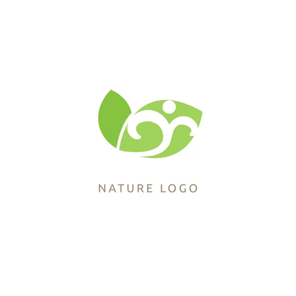 People Plant Concept Icon Eco Friendly Bio Eco Non Gmo — Stock Vector