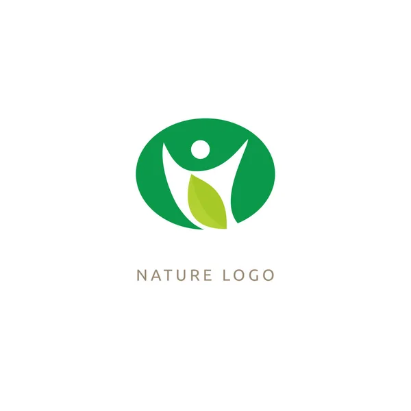 People Plant Concept Icon Eco Friendly Bio Eco Non Gmo — Stock Vector