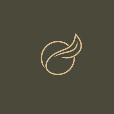 Bitki logo kavramı simge. Vektör çizim, düzenlenebilir tasarım.