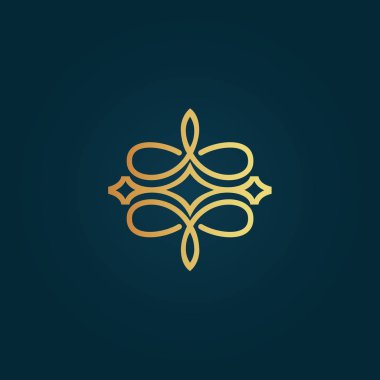 Amblem lüks güzellik spa, kozmetik, jewerly, otel, Restoran düğün zarif Anahat çerçeve