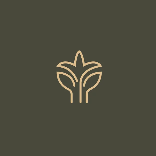 Biżuterię Royal Joga Premium Logo Ośrodek Restauracja Projekt Ilustracji — Wektor stockowy
