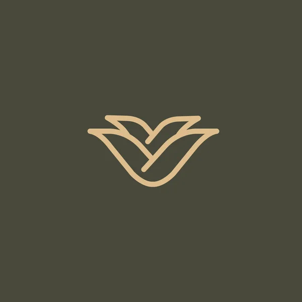 Значок Логотип Растения Векторная Иллюстрация Редактируемый Дизайн — стоковый вектор