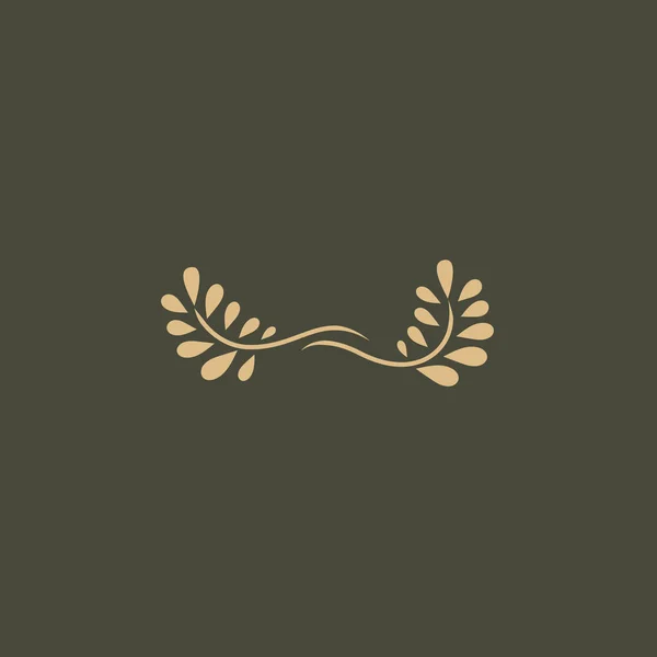 Icona Del Concetto Logotipo Vegetale Illustrazione Vettoriale Disegno Modificabile — Vettoriale Stock