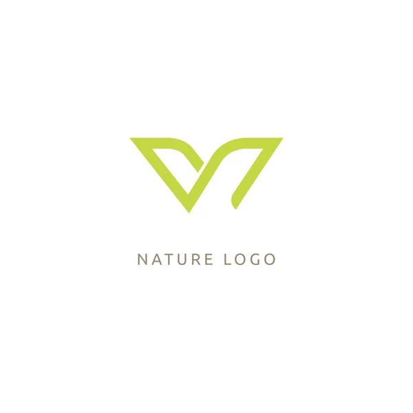 Pflanzliches Logotyp Konzept Symbol Vektorillustration Editierbares Design — Stockvektor